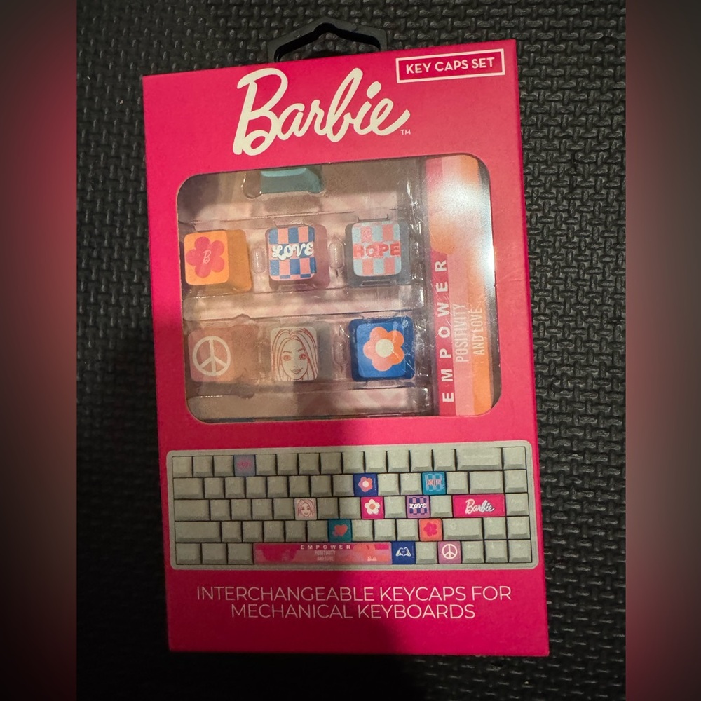 New Barbie Key Caps Set